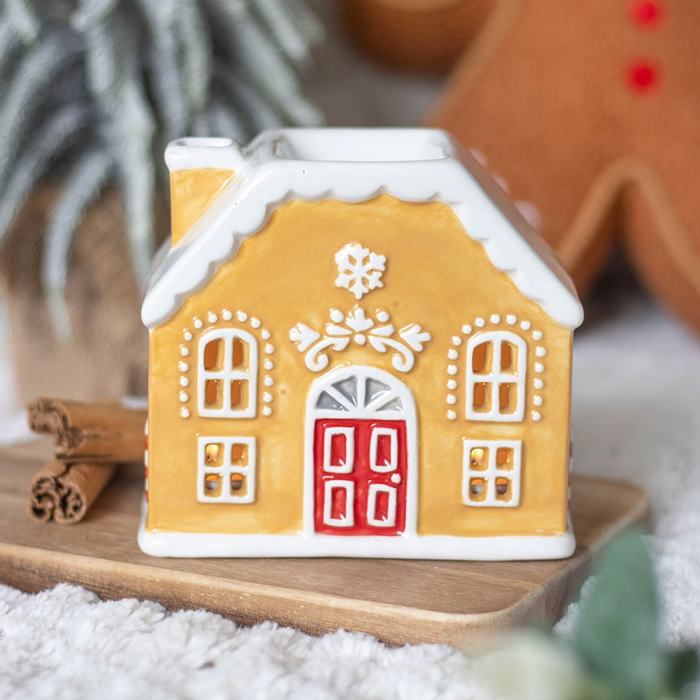Candy Cane Gingerbread House Wax Warmer